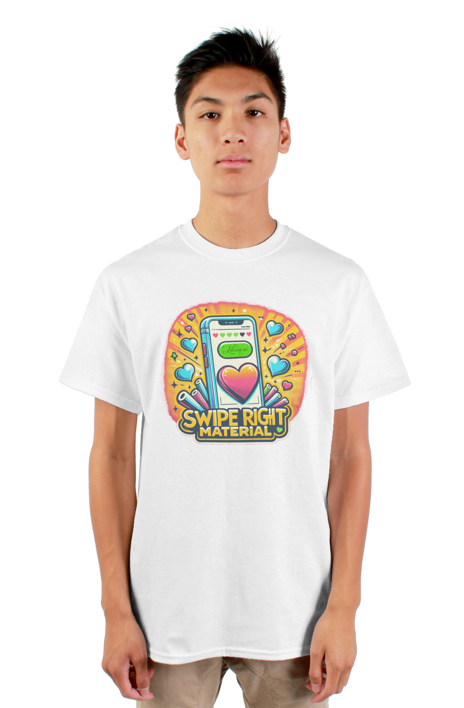 "Swipe Right Material" T-Shirt